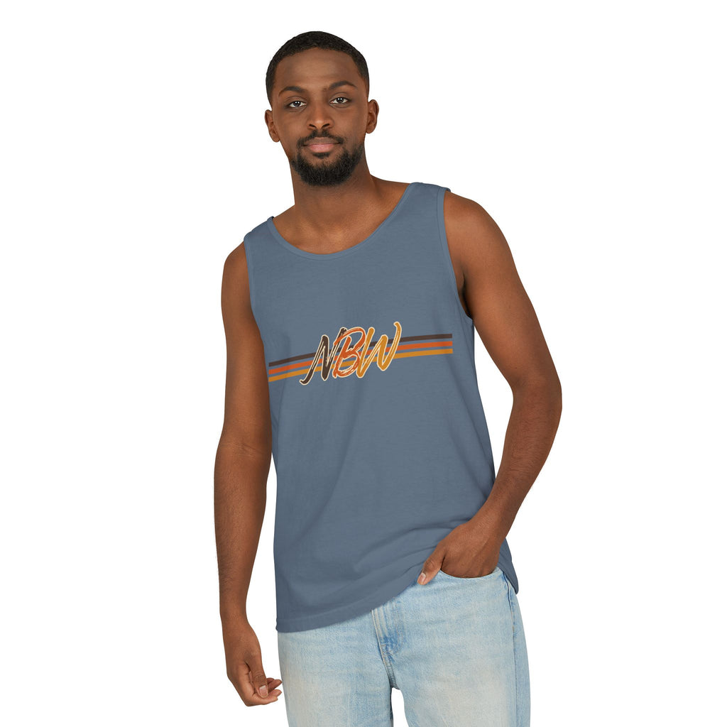 NBW Retro Stripe Tank Top — Vintage-Inspired Athletic Summer Tee