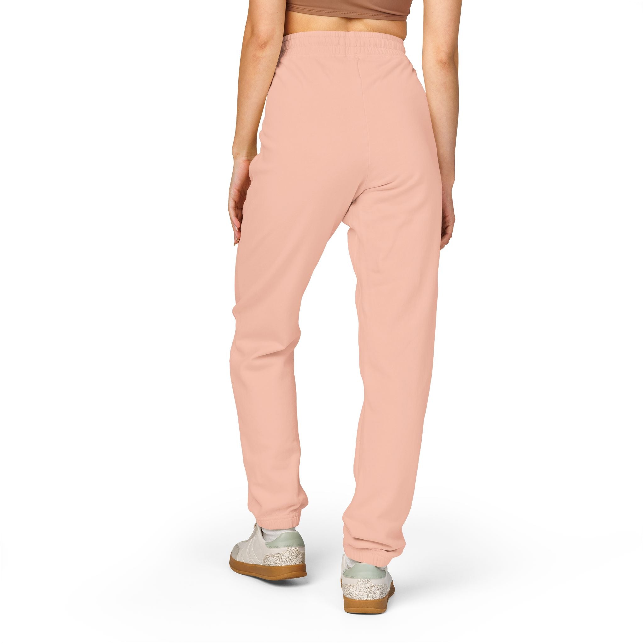 Men's Comfort Color Olive 'Navy' Graphic NBW Sweatpants — Casual Fleece Joggers with Side Print
