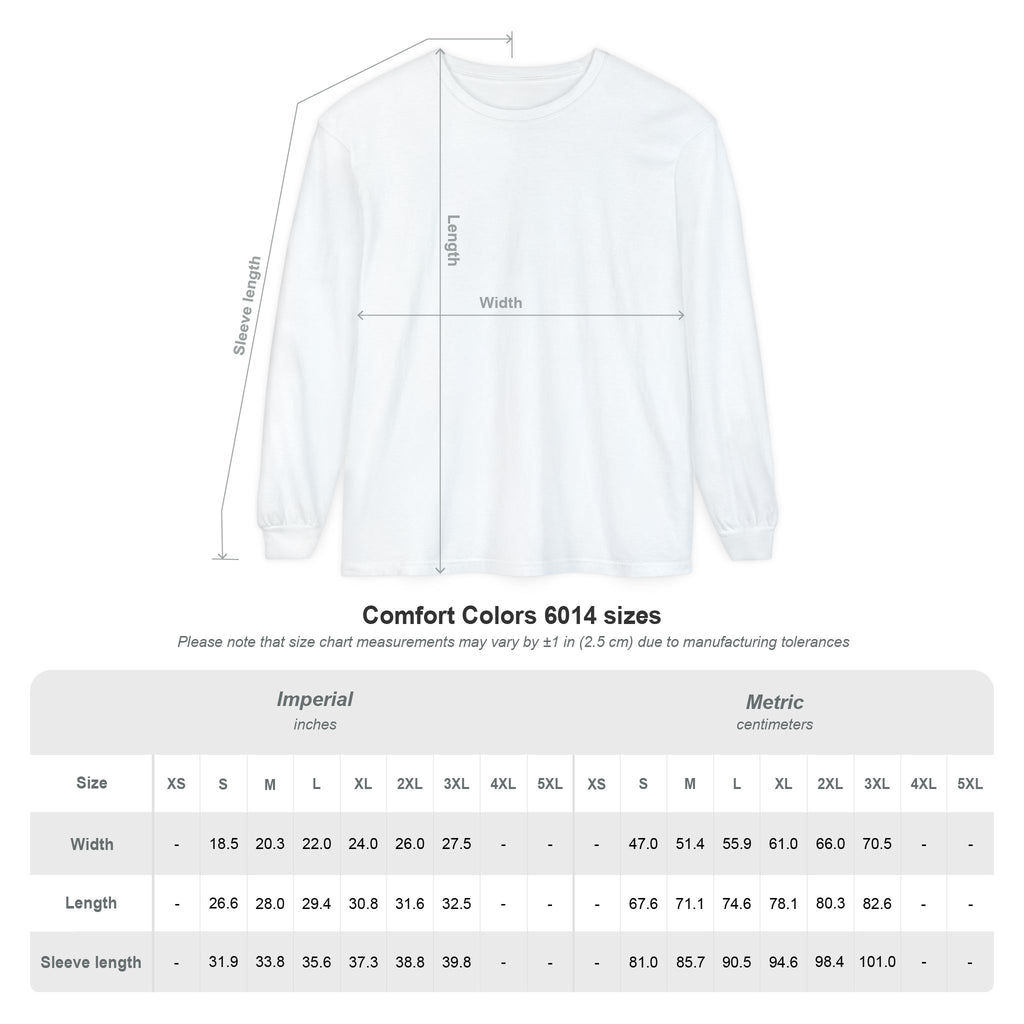 Comfort Colors, NBW Retro Stripe Long Sleeve Branded Tee