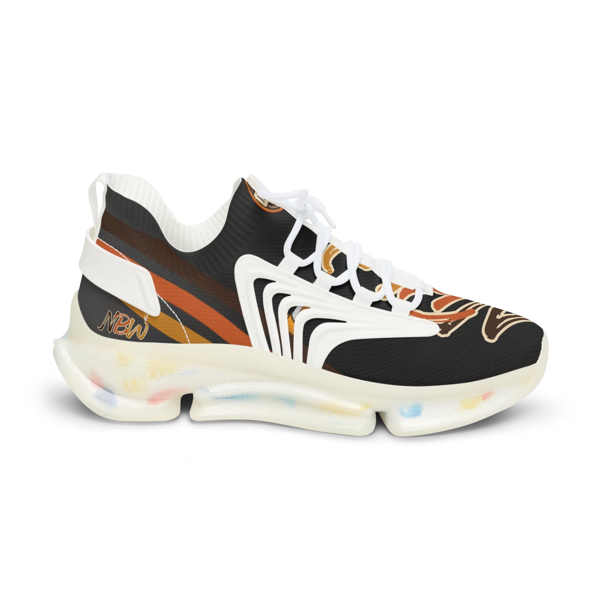NBW Mesh Running Sneakers — Lightweight Pepper Graphic Athletic Shoes
