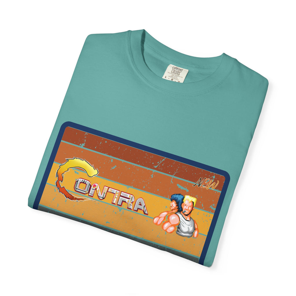 NBW Retro Gaming T-Shirt — 'Contra' Pixel Art Vintage Arcade Tee