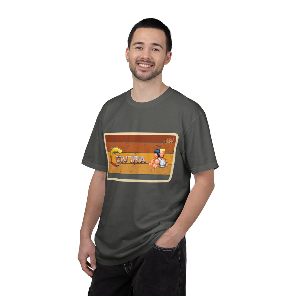 NBW Retro Gaming T-Shirt — 'Contra' Pixel Art Vintage Arcade Tee