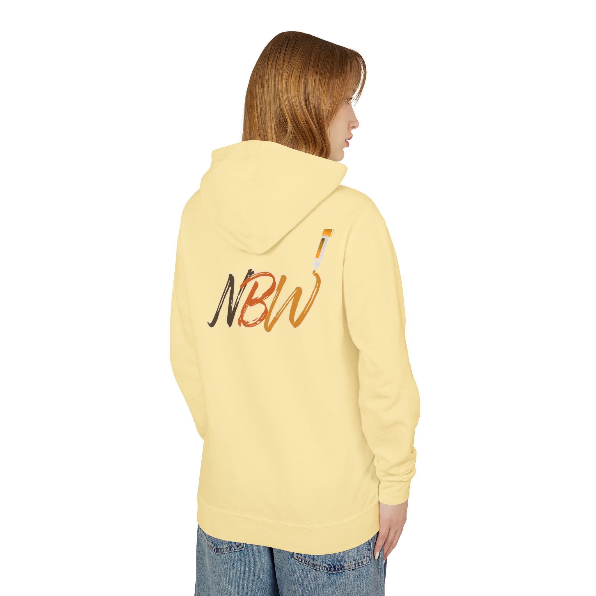 NBW Retro Stripe Hoodie — Lightweight Vintage Logo Sweatshirt