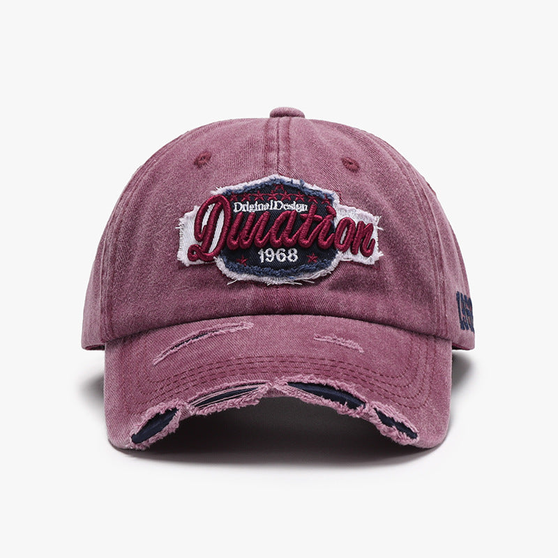 Spring Soft Top Letter Three-dimensional Embroidery Men's Baseball Cap.