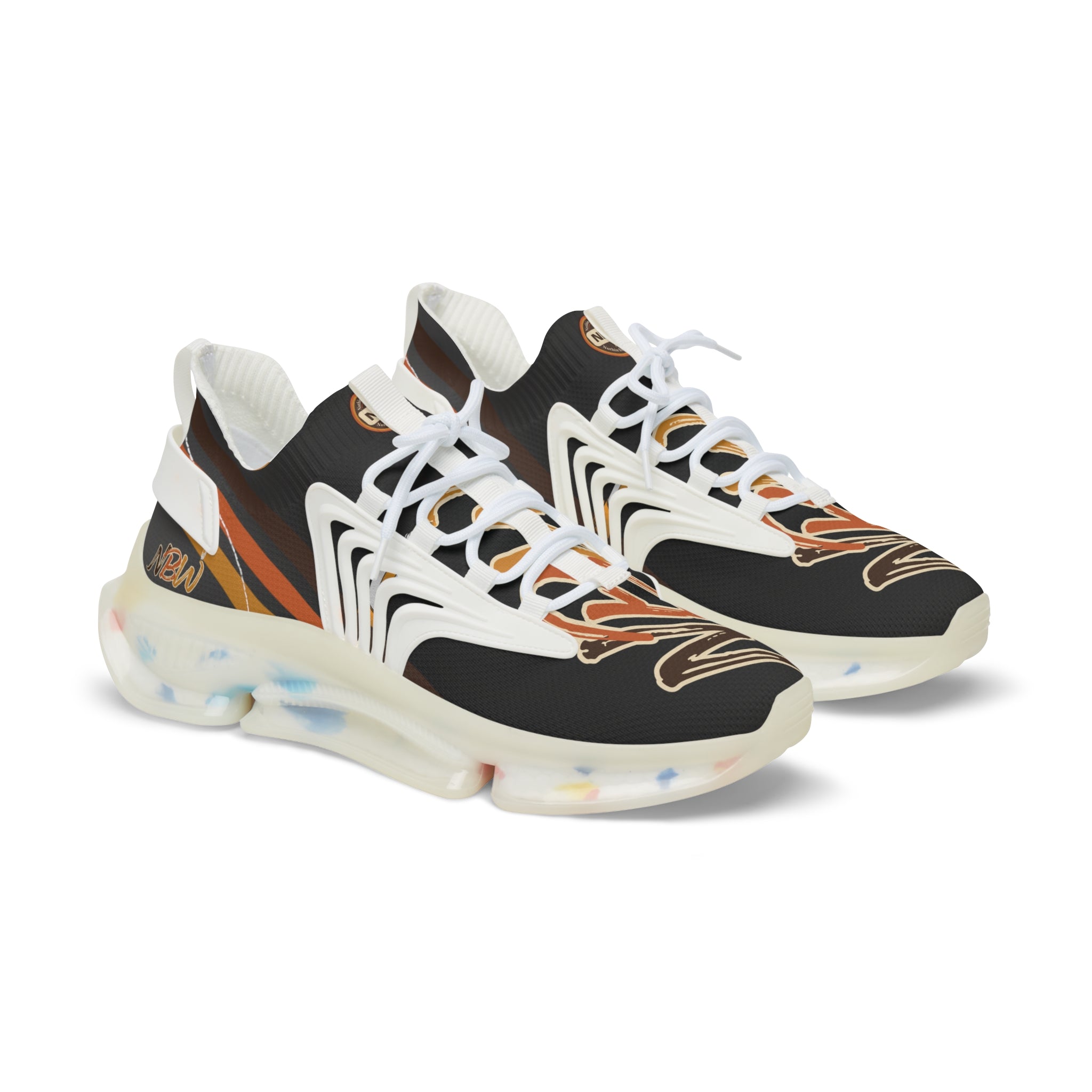 NBW Mesh Running Sneakers — Lightweight Pepper Graphic Athletic Shoes