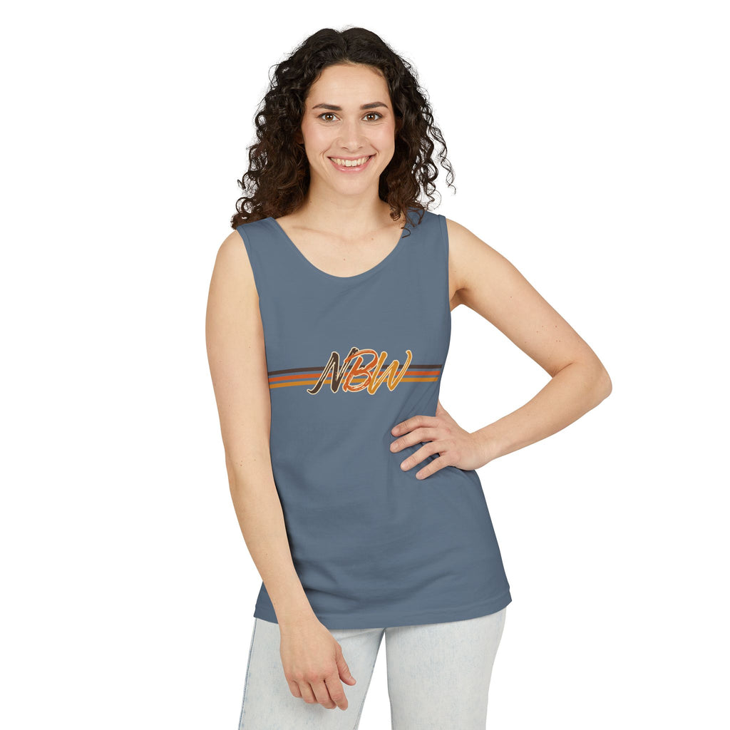 NBW Retro Stripe Tank Top — Vintage-Inspired Athletic Summer Tee