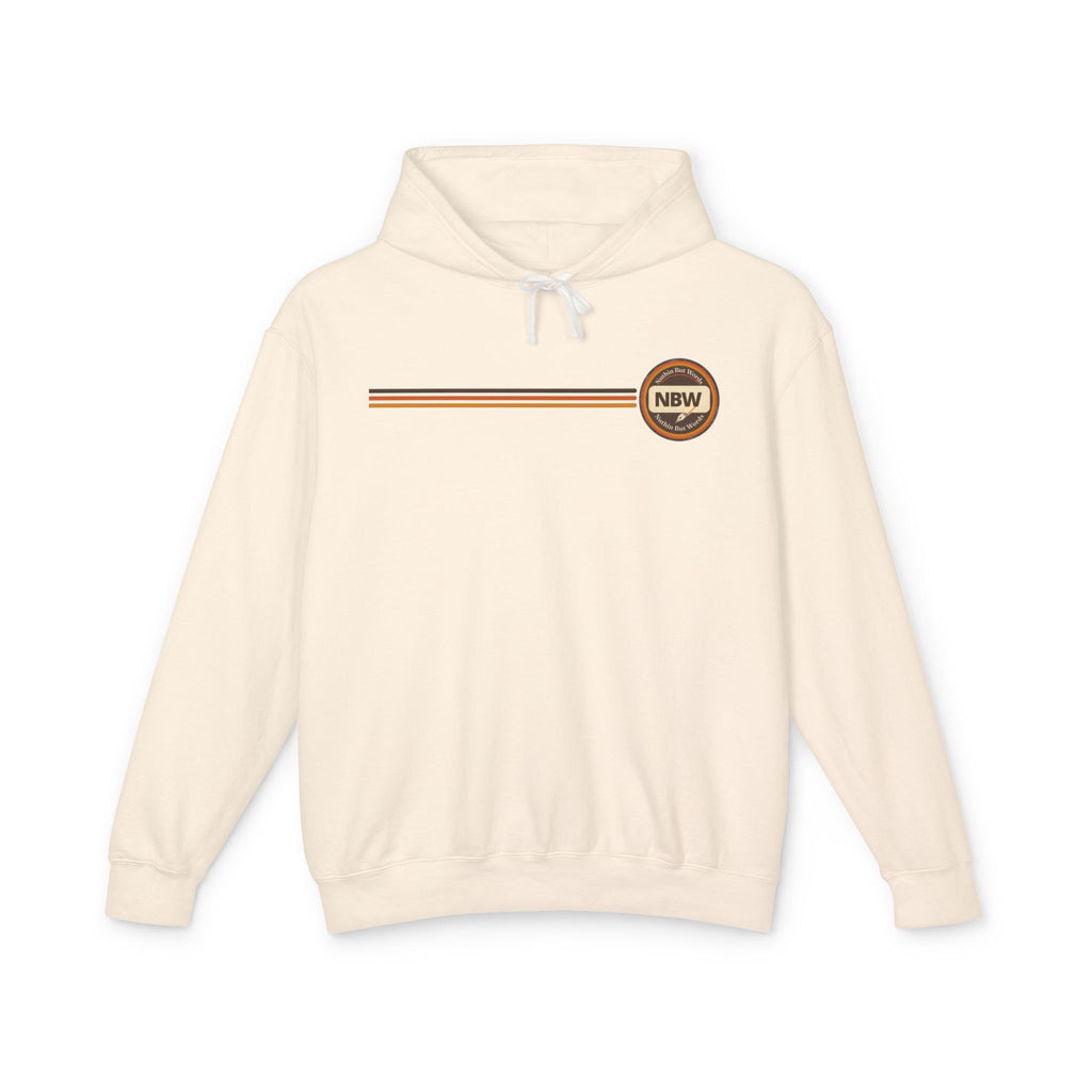 NBW Retro Stripe Hoodie — Lightweight Vintage Logo Sweatshirt