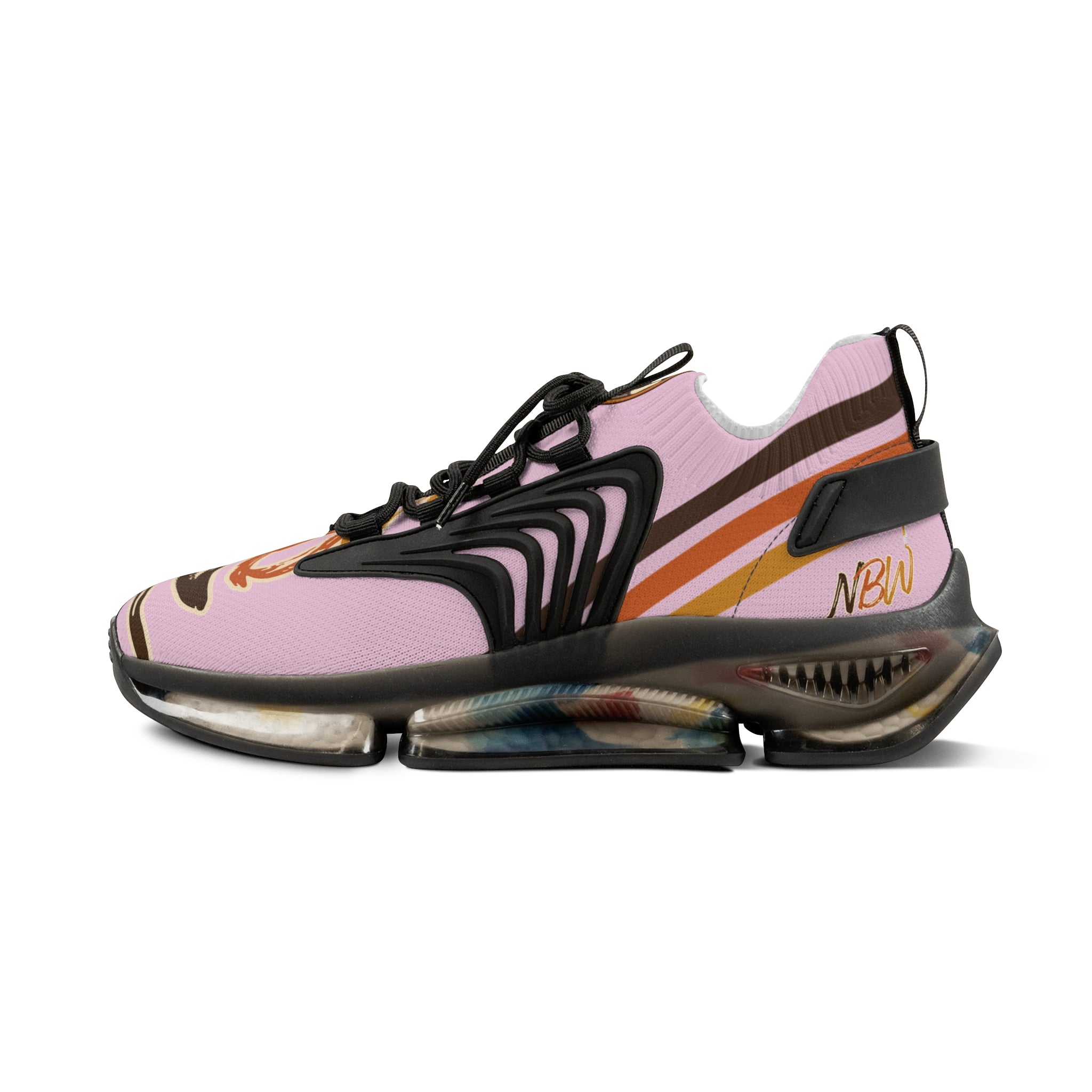 NBW Mesh Running Sneakers — Lightweight Blossom Graphic Athletic Shoes