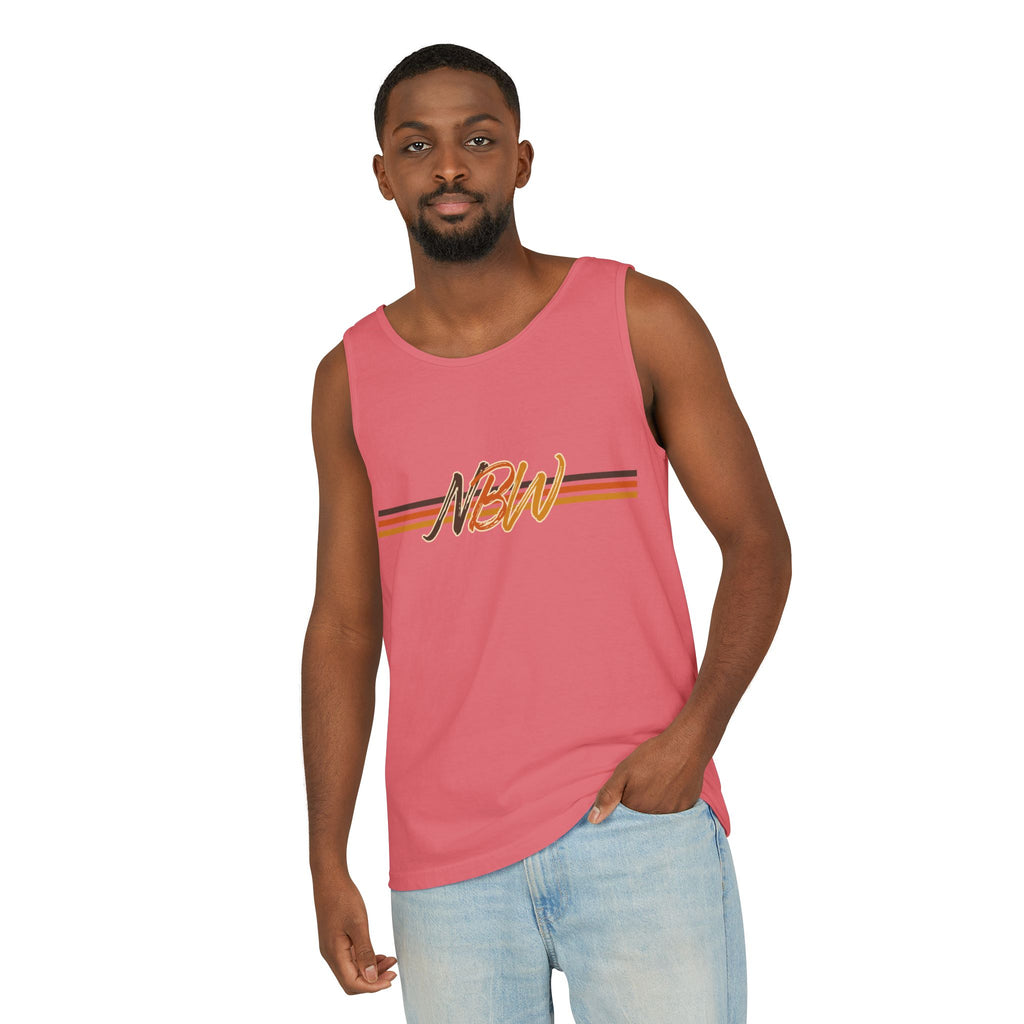 NBW Retro Stripe Tank Top — Vintage-Inspired Athletic Summer Tee