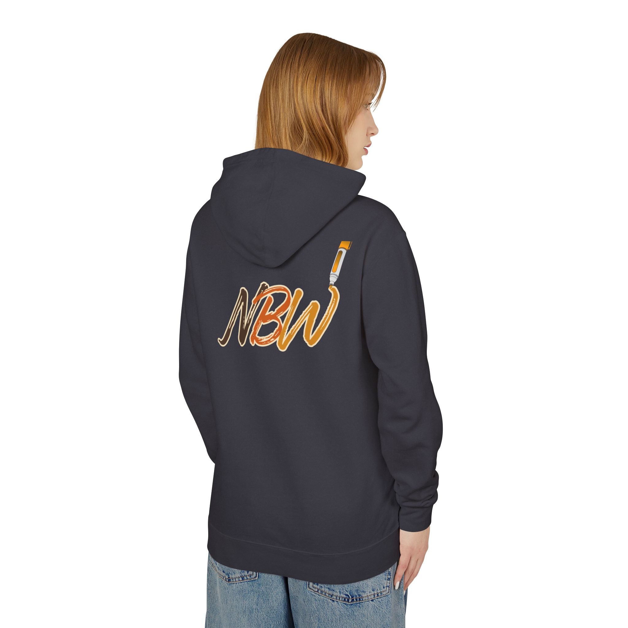 NBW Retro Stripe Hoodie — Lightweight Vintage Logo Sweatshirt