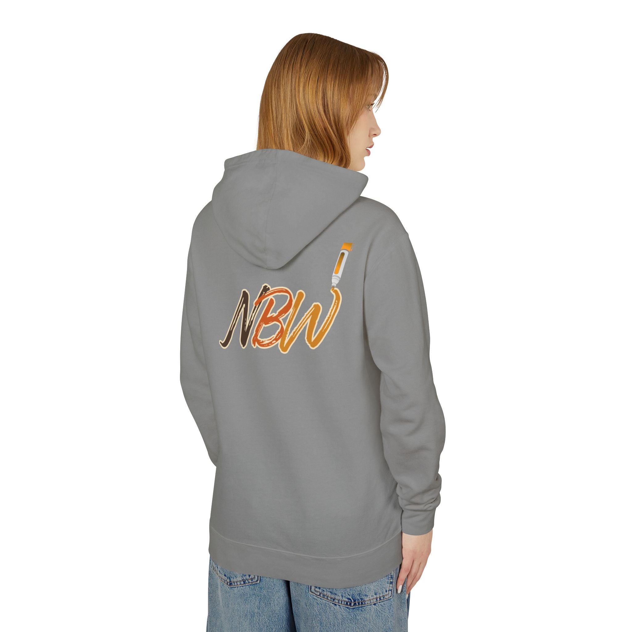 NBW Retro Stripe Hoodie — Lightweight Vintage Logo Sweatshirt
