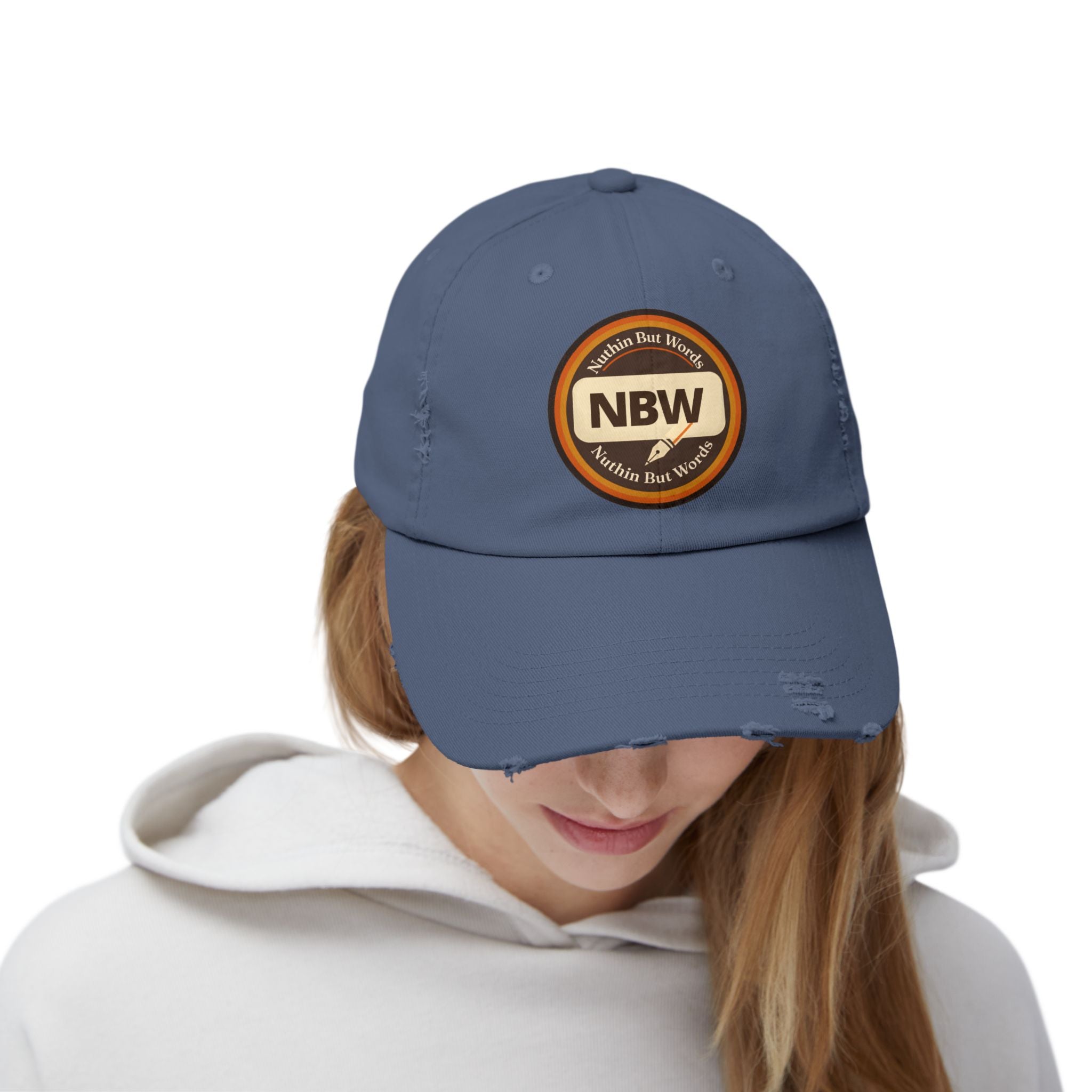 Distressed NBW Logo Cap — Vintage Baseball Hat