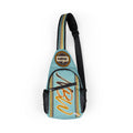 NBW Retro Stripe Chest Bag –Chalky Mint Sling Pack Branded with Script