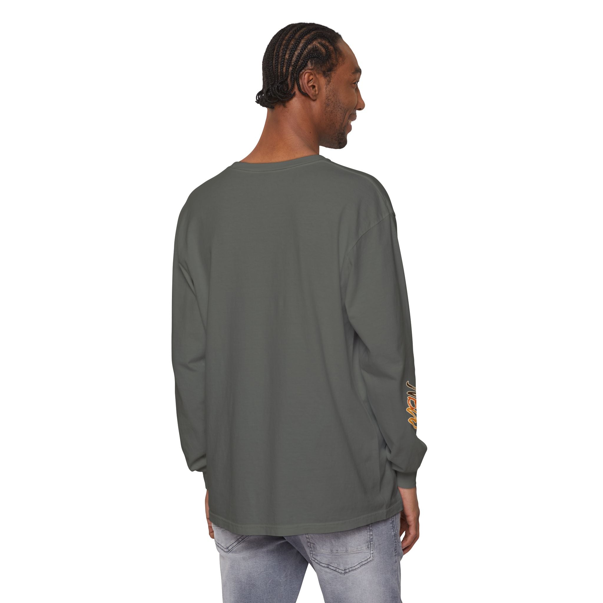Comfort Colors, NBW Retro Stripe Long Sleeve Branded Tee