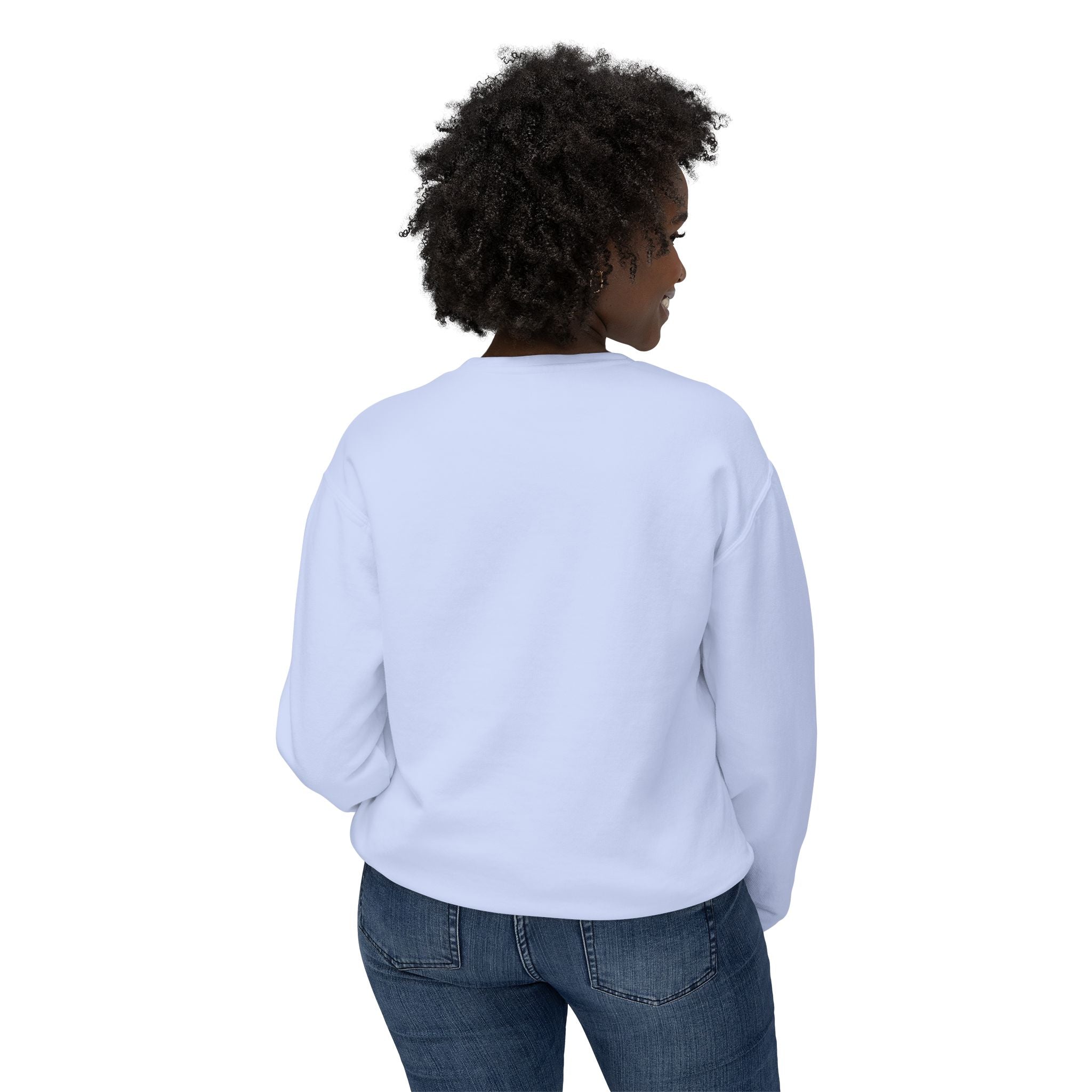 Crewneck Sweatshirt — Retro NBW Stripe Logo Lightweight Pullover