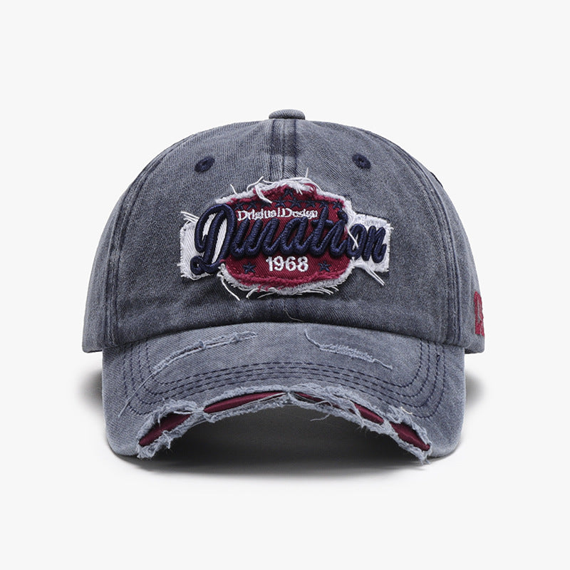 Spring Soft Top Letter Three-dimensional Embroidery Men's Baseball Cap.