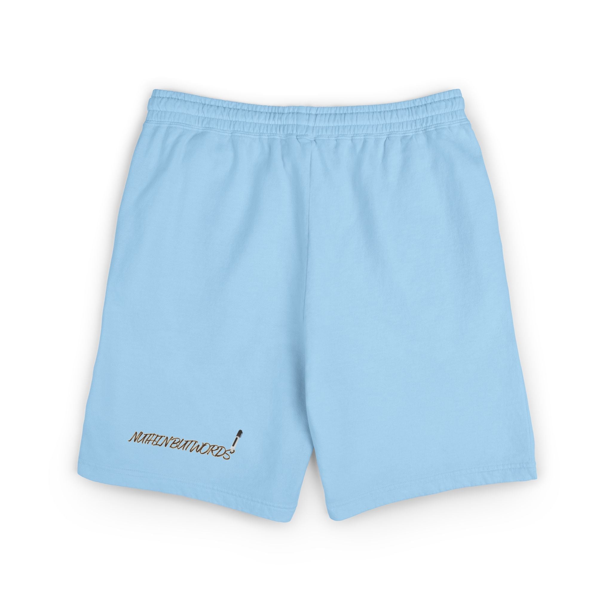 MBW Sweat Shorts — Retro Stripe 'Alone' Graphic Lightweight Fleece