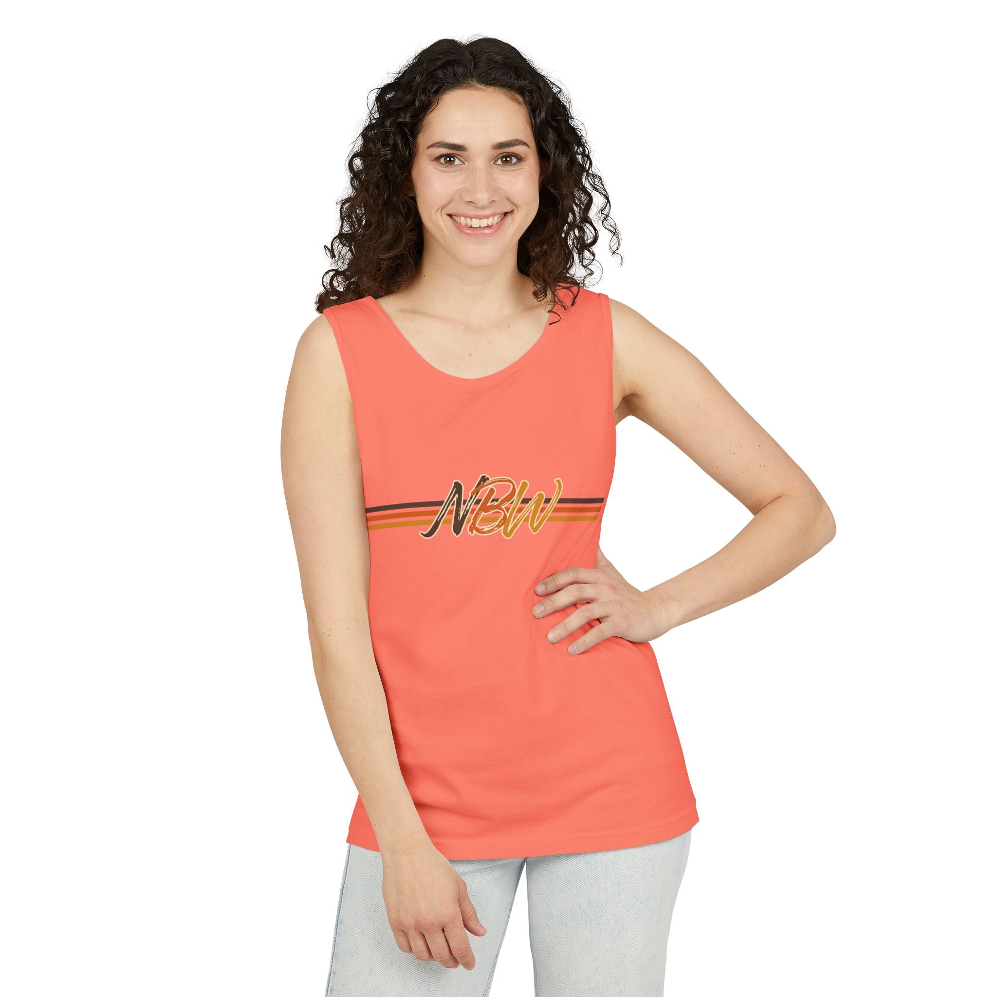 NBW Retro Stripe Tank Top — Vintage-Inspired Athletic Summer Tee