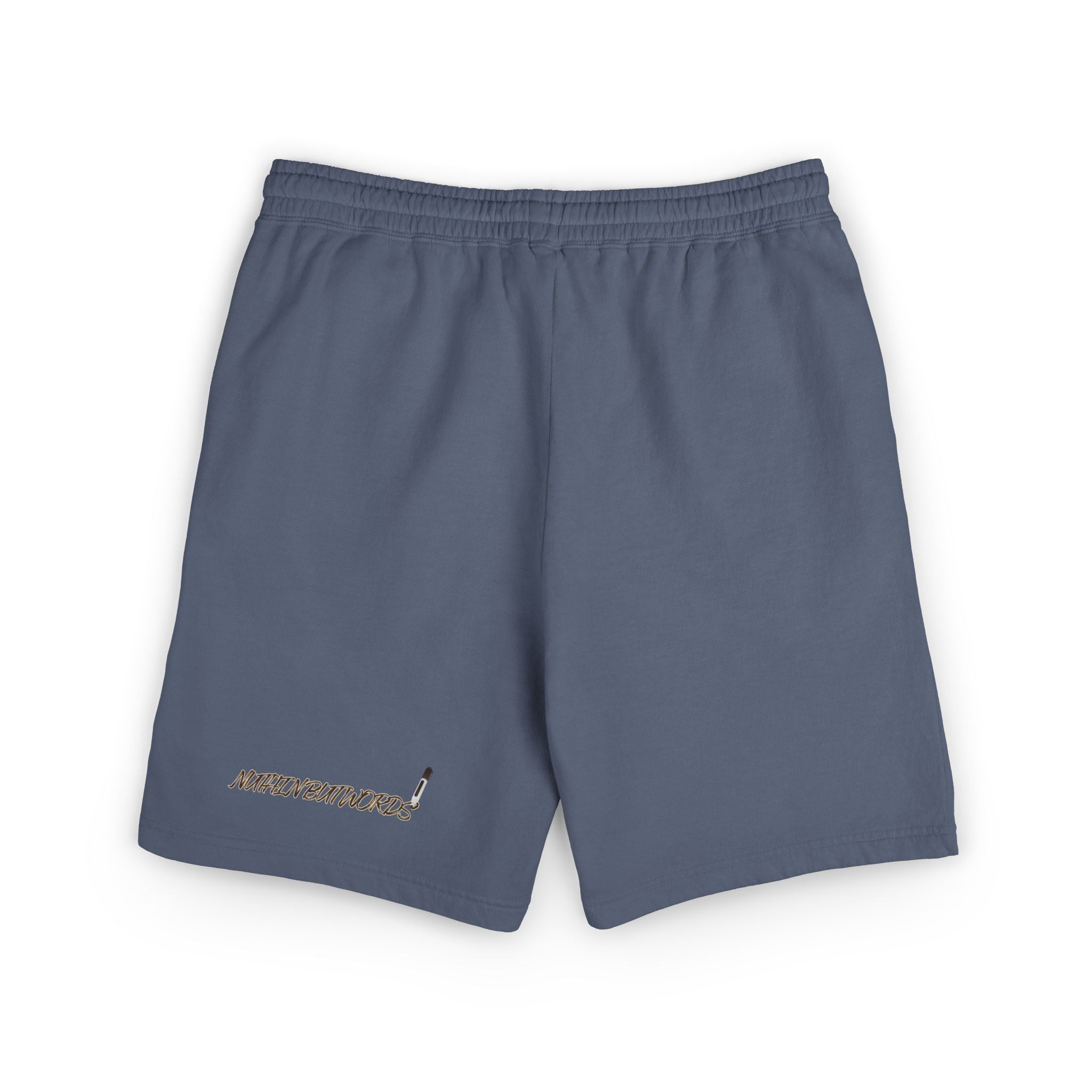 MBW Sweat Shorts — Retro Stripe 'Alone' Graphic Lightweight Fleece