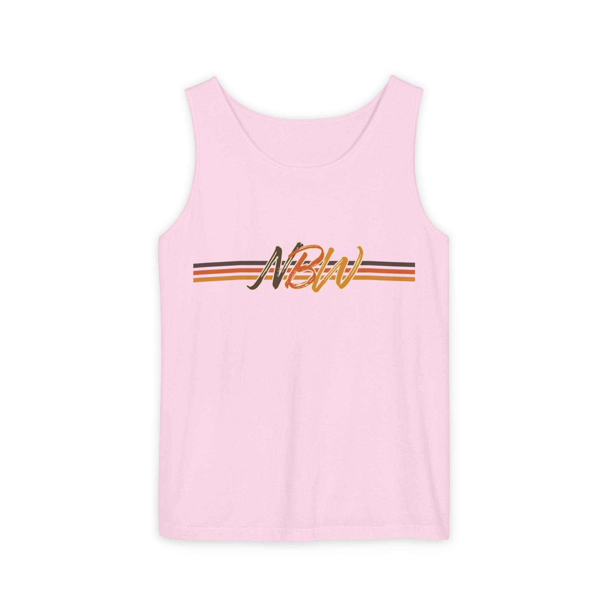 NBW Retro Stripe Tank Top — Vintage-Inspired Athletic Summer Tee