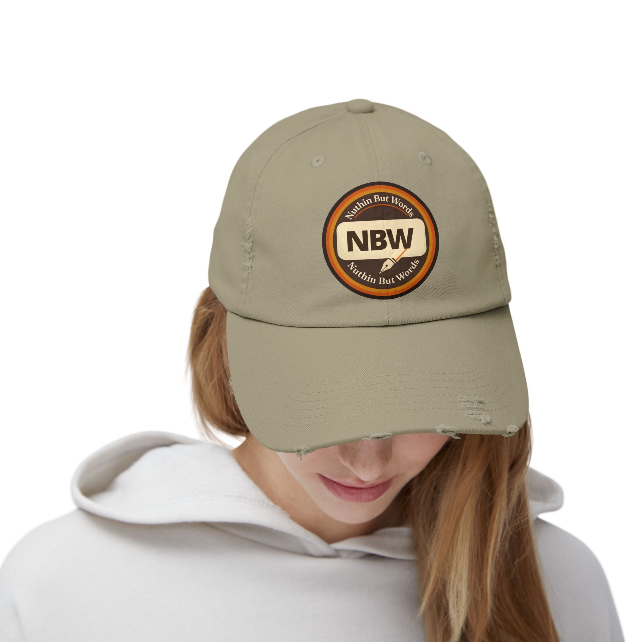 Distressed NBW Logo Cap — Vintage Baseball Hat