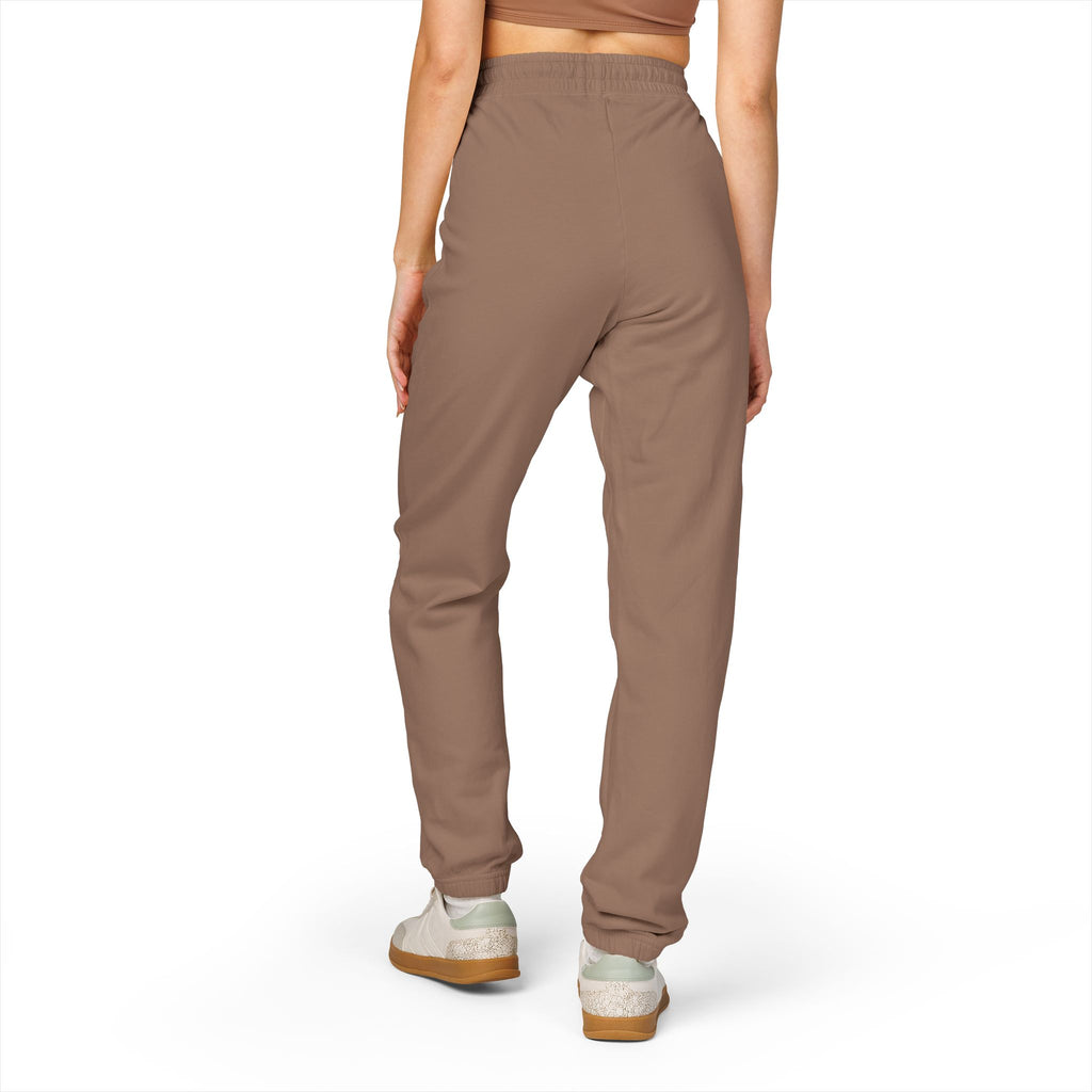 Men's Comfort Color Olive 'Navy' Graphic NBW Sweatpants — Casual Fleece Joggers with Side Print