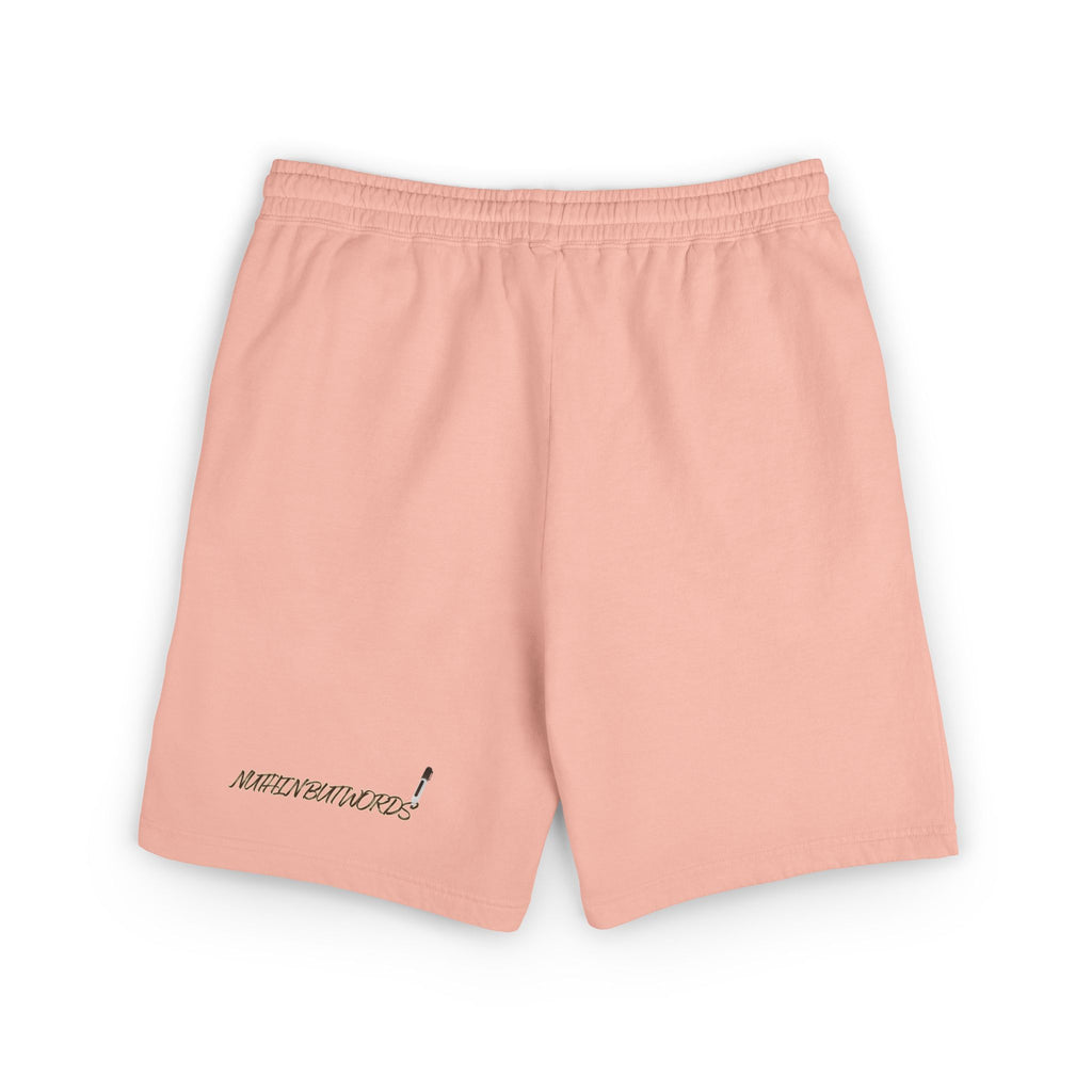 MBW Sweat Shorts — Retro Stripe 'Alone' Graphic Lightweight Fleece