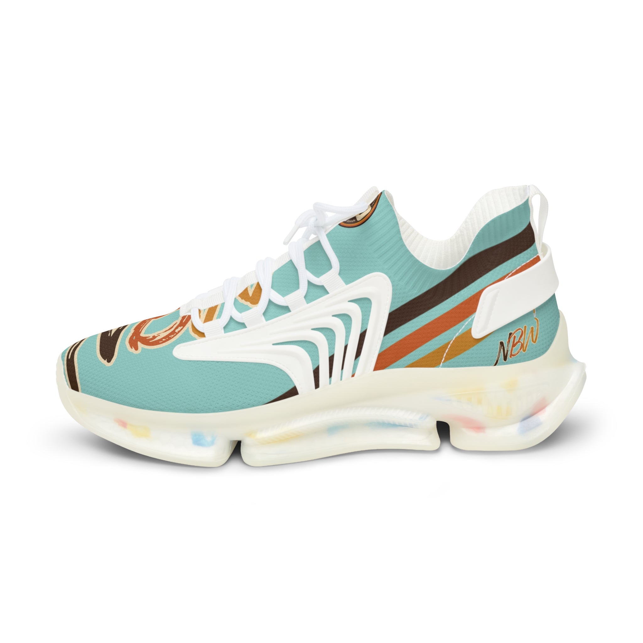 NBW Mesh Running Sneakers — Lightweight chalky Mint Graphic Athletic Shoes