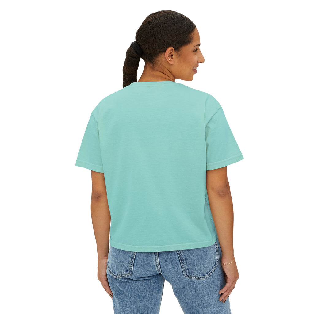 NBM Retro Floral 'New' Boxy Tee — 70s Daisy Graphic Women's Shirt