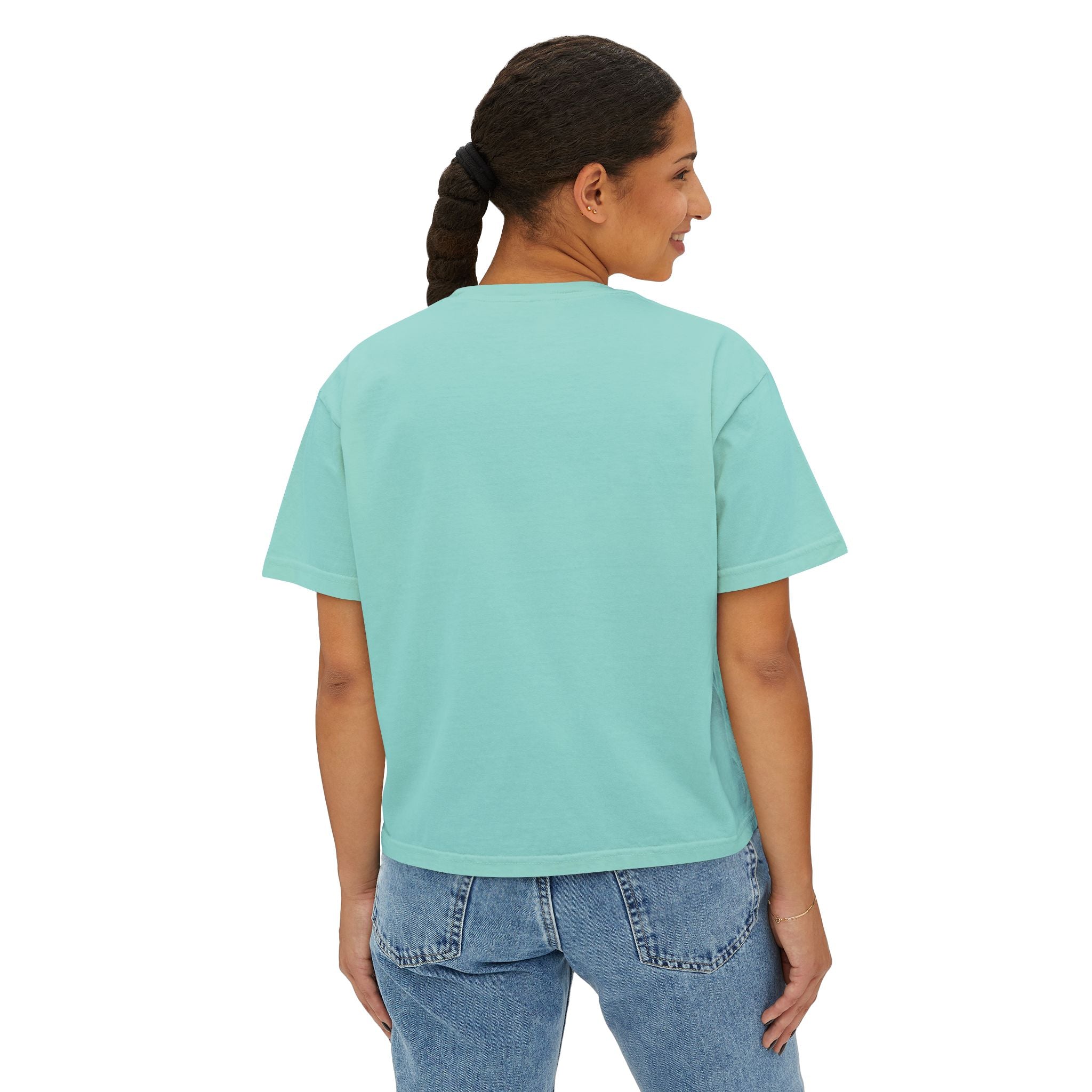 NBM Retro Floral 'New' Boxy Tee — 70s Daisy Graphic Women's Shirt