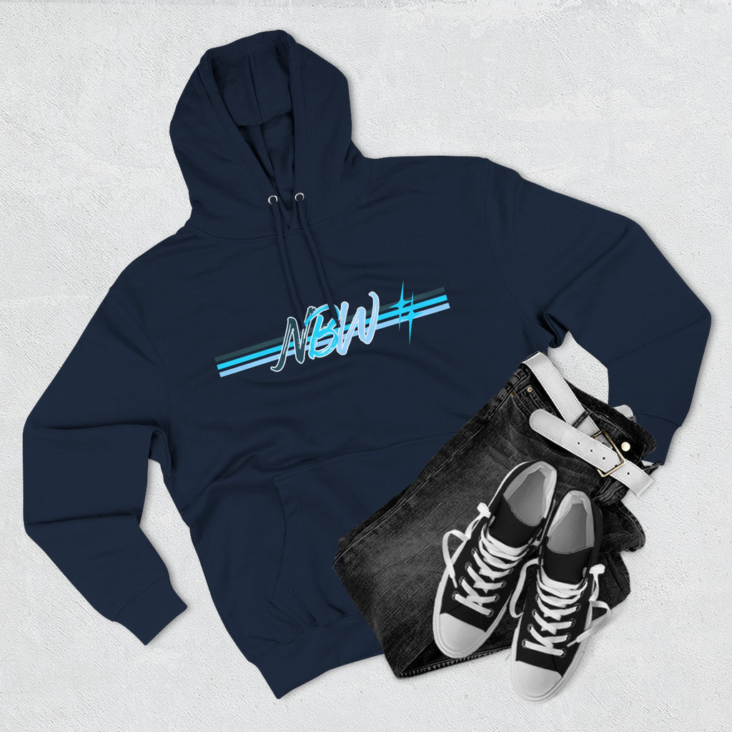 NBW Butterfly Circuit Hoodie — Retro Tech Graphic Fleece Hoodie