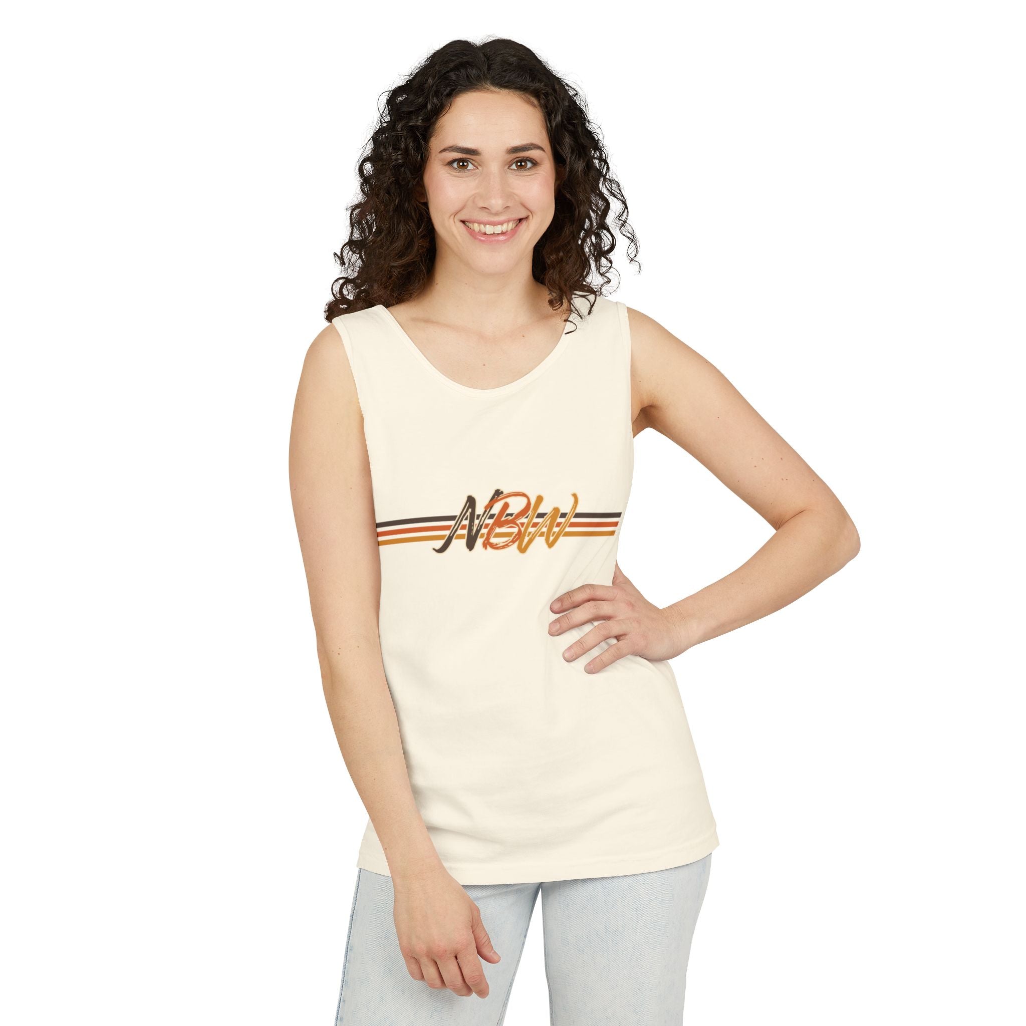 NBW Retro Stripe Tank Top — Vintage-Inspired Athletic Summer Tee