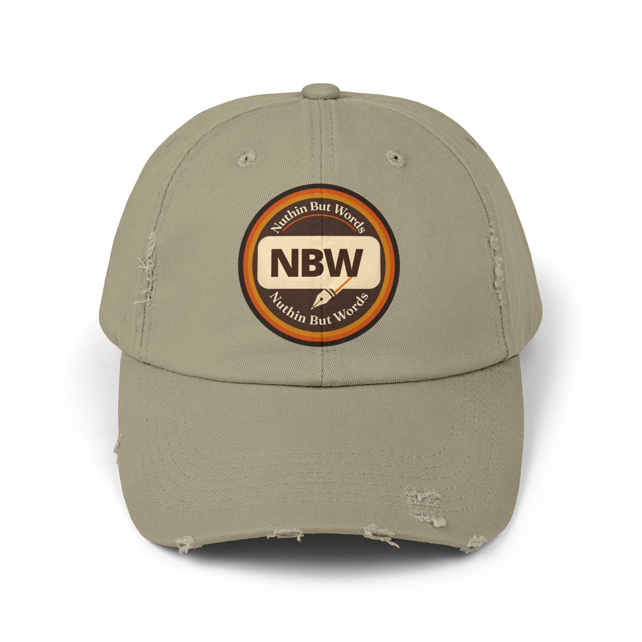 Distressed NBW Logo Cap — Vintage Baseball Hat