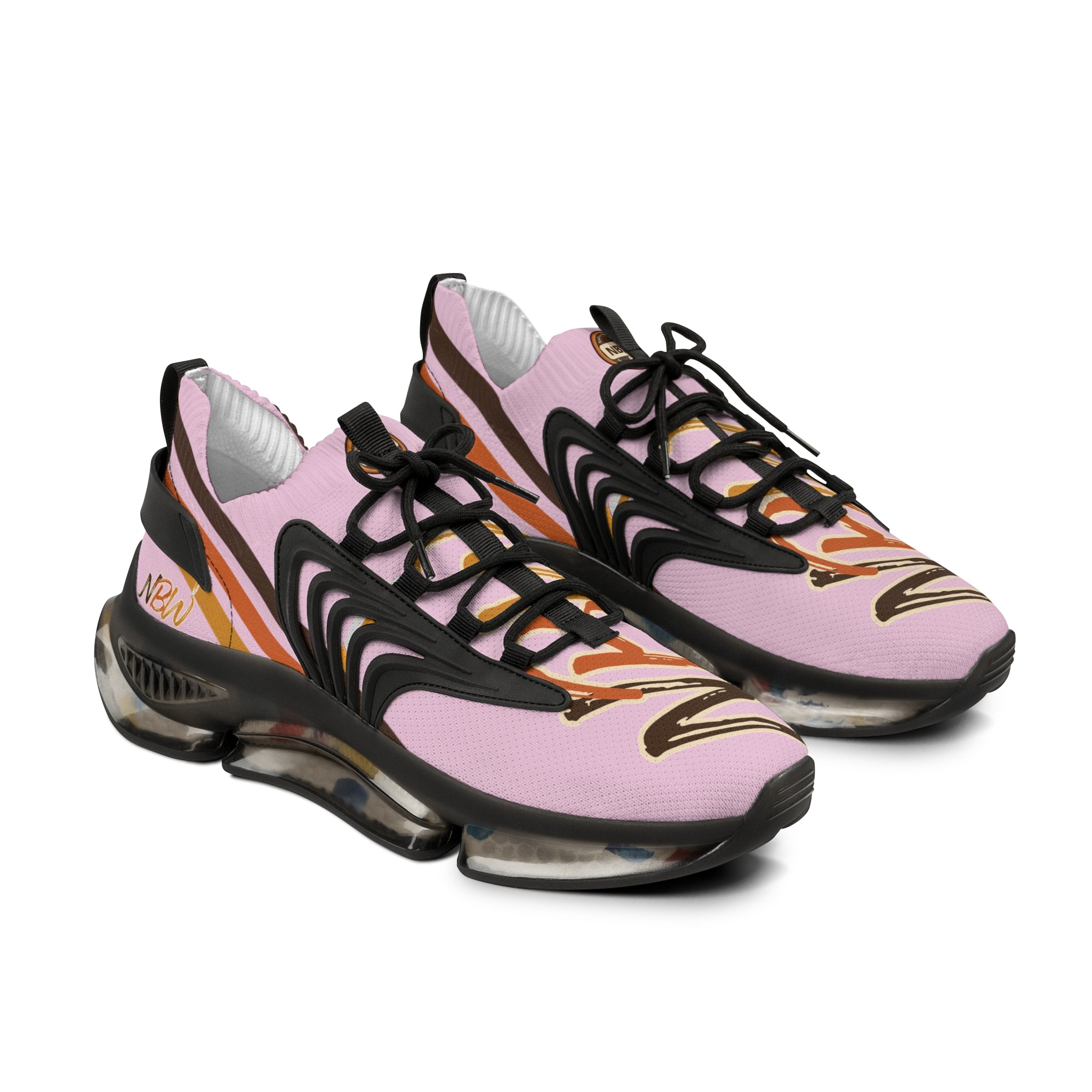 NBW Mesh Running Sneakers — Lightweight Blossom Graphic Athletic Shoes