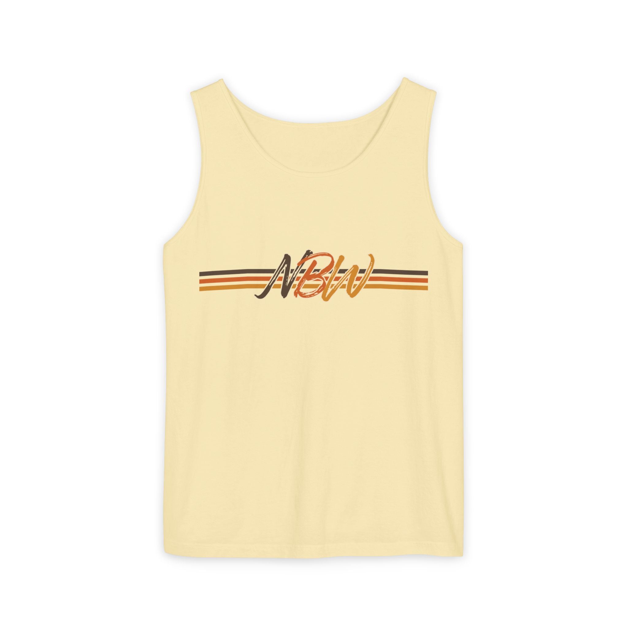 NBW Retro Stripe Tank Top — Vintage-Inspired Athletic Summer Tee