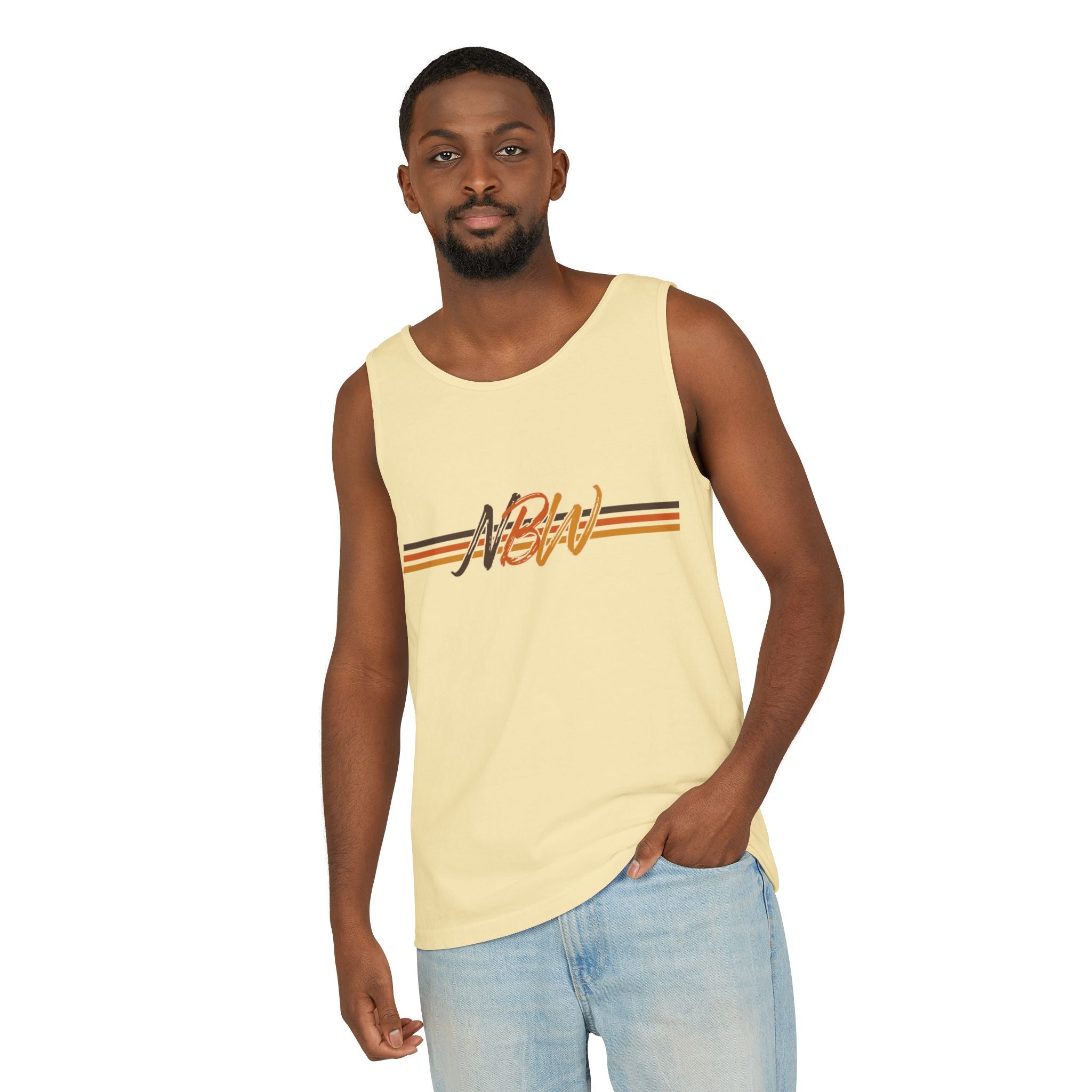 NBW Retro Stripe Tank Top — Vintage-Inspired Athletic Summer Tee
