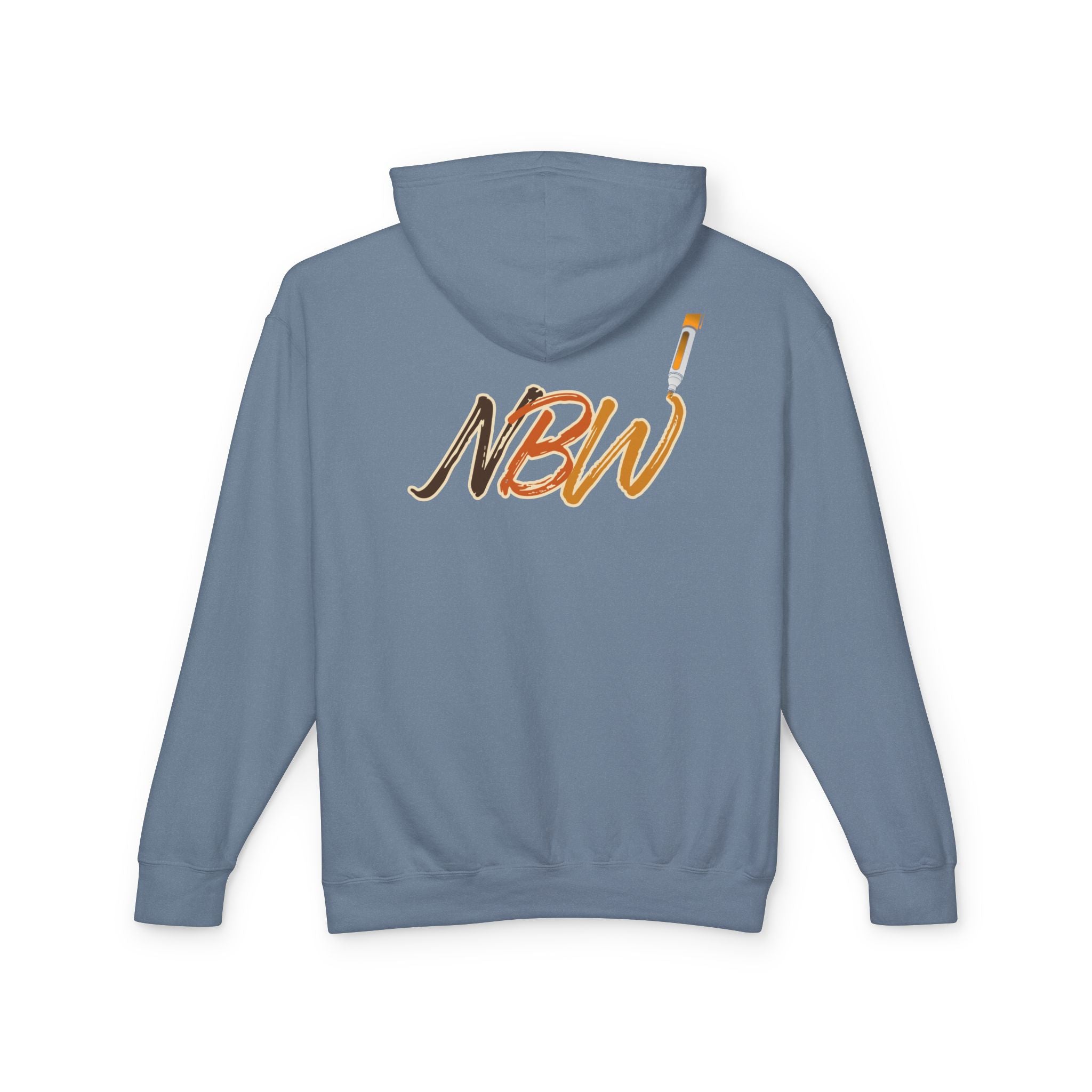 NBW Retro Stripe Hoodie — Lightweight Vintage Logo Sweatshirt