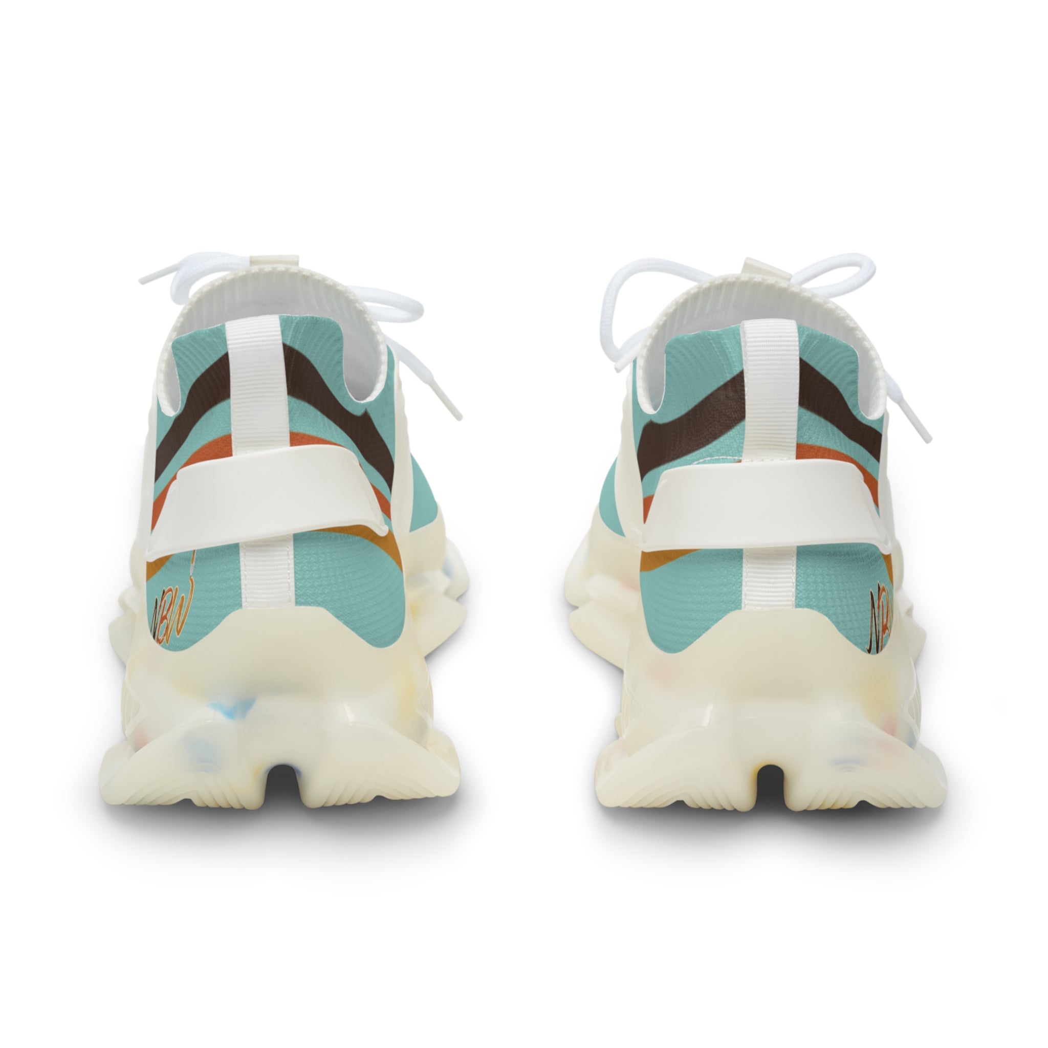NBW Mesh Running Sneakers — Lightweight chalky Mint Graphic Athletic Shoes