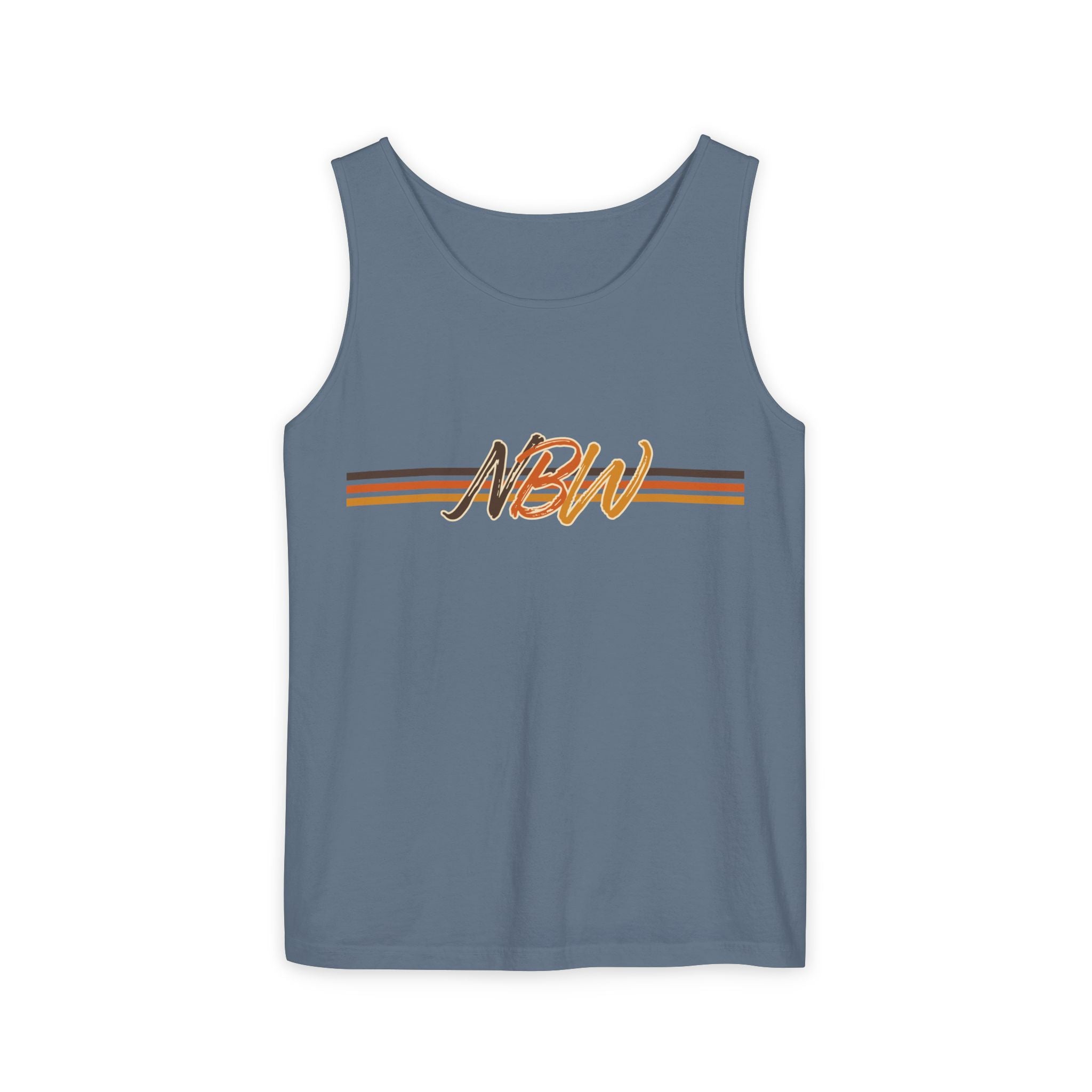 NBW Retro Stripe Tank Top — Vintage-Inspired Athletic Summer Tee