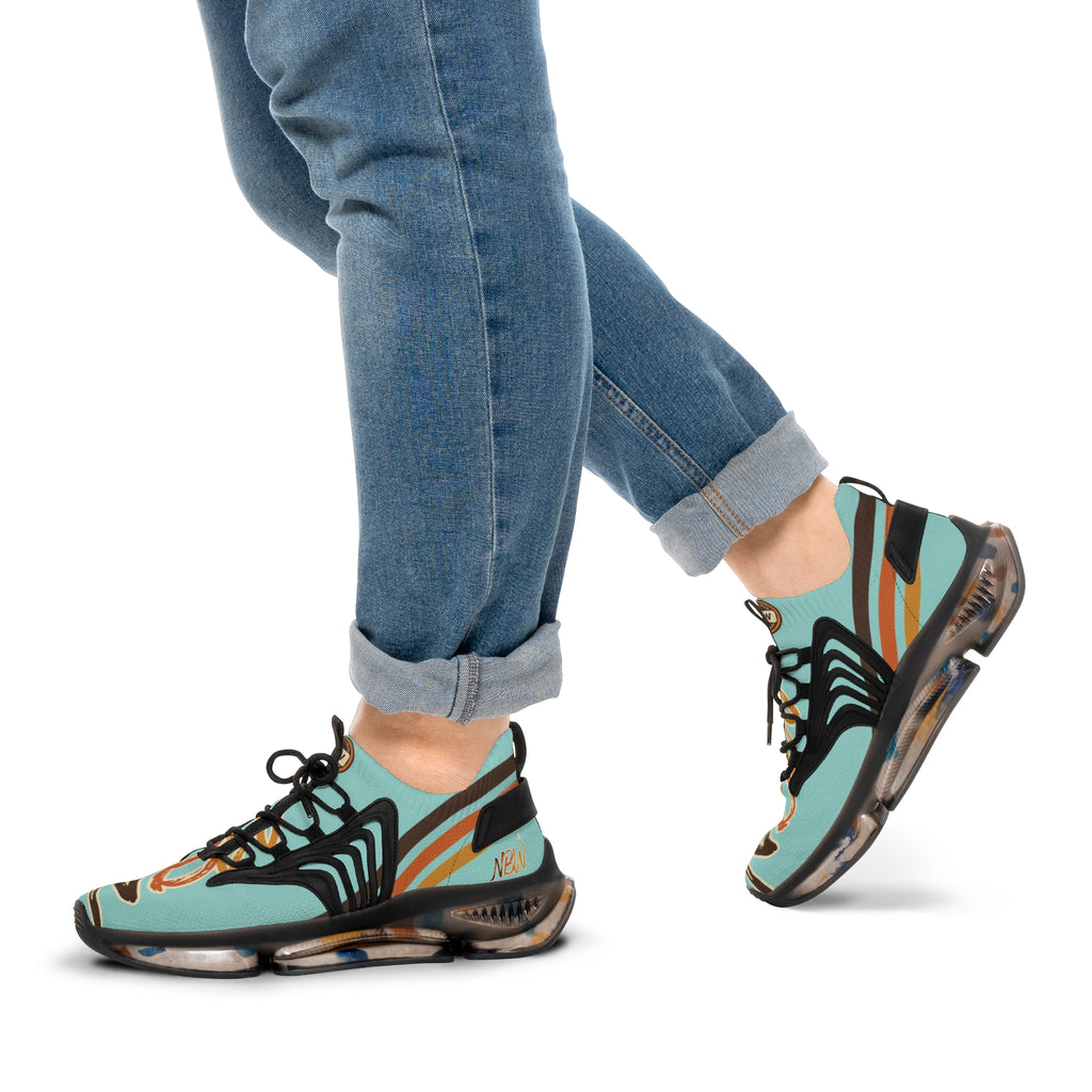NBW Mesh Running Sneakers — Lightweight chalky Mint Graphic Athletic Shoes